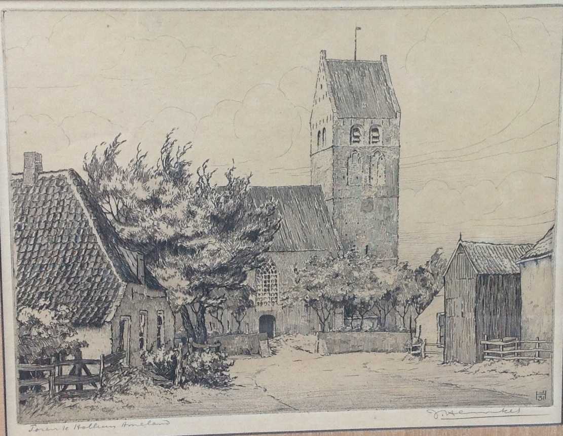 Niet of onleesbaar gesigneerd - C2150-2 - Toren Ballum Ameland kopen? Bied vanaf 1!
