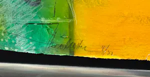 Theo Koster - Zeefdruk met collage-elementen, Movements - Ingelijst kopen? Bied vanaf 150!