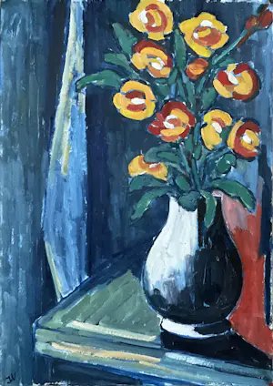 AcheterJan Willem Versteeg - Vase of Flowers? Enchérissez de 80!