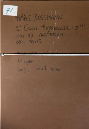 Hans Bossmann - Krijt op papier, Zonder titel - Ingelijst kopen? Bied vanaf 70!