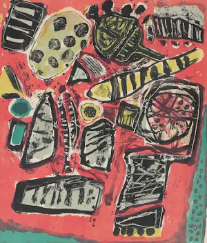 Corneille - "Été Incendiaire" - Zeldzame Antieke Litho uit 1965 kopen? Bied vanaf 599!