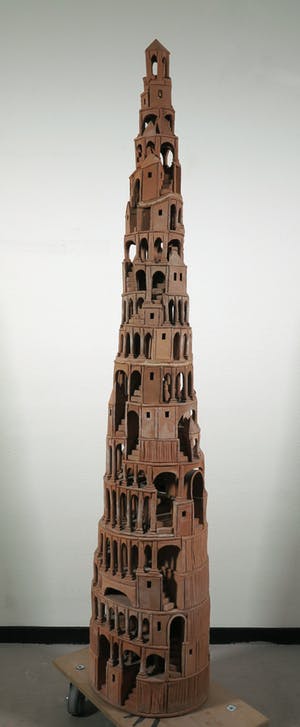 Arie J. Bouter - Terracotta, Toren van Babel (Zeer groot) kopen? Bied vanaf 500!