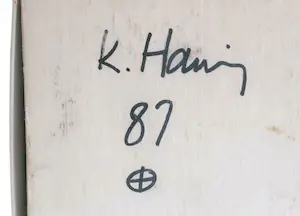 Keith Haring - Unieke gesigneerde puzzel 120 stukjes (1987) kopen? Bied vanaf 250!