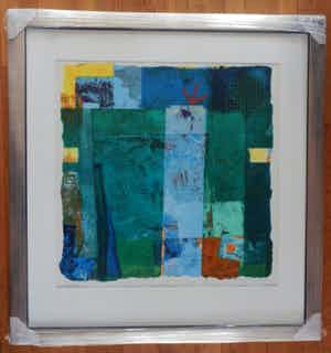 Jos Verwiel - Kleurenzeefdruk PRASSINO INGELIJST!!! verkocht voor € 145!