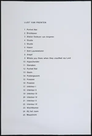 Aad de Haas - Compleet portfolio met 25 linosnedes - Een loflied voor een liefde kopen? Bied vanaf 1!