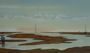 Franklin Meijer - Droogliggen bruine vloot bij zandbank de Richel kopen? Bied vanaf 49!