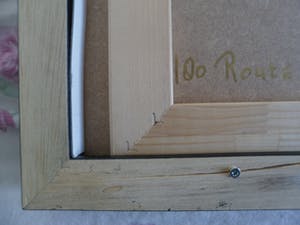 Ronald Boonacker - met Acrylverf opgehoogde Zeefdruk op paneel in fraaie baklijst kopen? Bied vanaf 175!