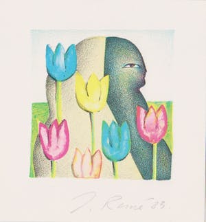 Jorg Reme - Figuur met Tulpen kopen? Bied vanaf 9!