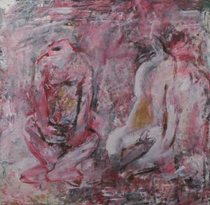 Mariette Nijsten - Acryl op doek, Paar II - Ingelijst kopen? Bied vanaf 1!