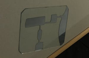 Kees Touw - Krijttekening achter spiegel, Willemsdok - Ingelijst kopen? Bied vanaf 1!