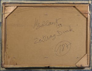 Jan Bollaert - Gemengde techniek op papier, Zeitung duck - Ingelijst kopen? Bied vanaf 50!