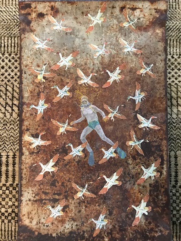 Shila Oringer - Shila Oringer - Flying high - Mixed art, Collage kopen? Bied vanaf 100!