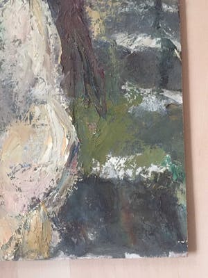 Piet Kloes - expressief half-naakt in het bos kopen? Bied vanaf 100!