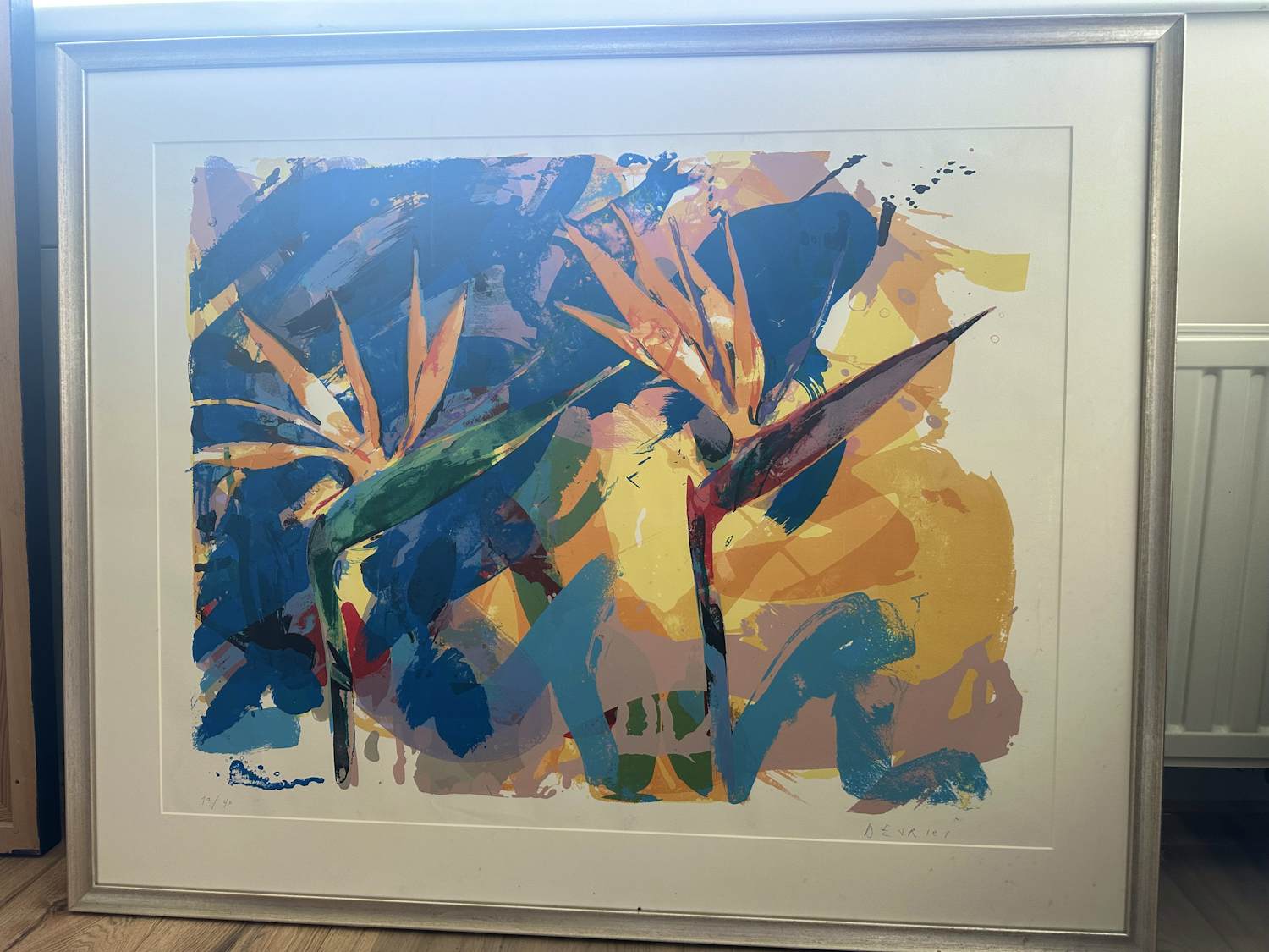 Buy Paul de Vries - Zeefdruk van bloemen? Bid from 75!