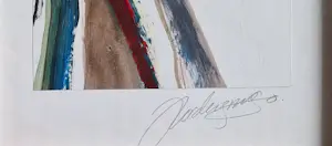 Jan Radersma - Gemengde techniek op papier - Ingelijst. kopen? Bied vanaf 40!