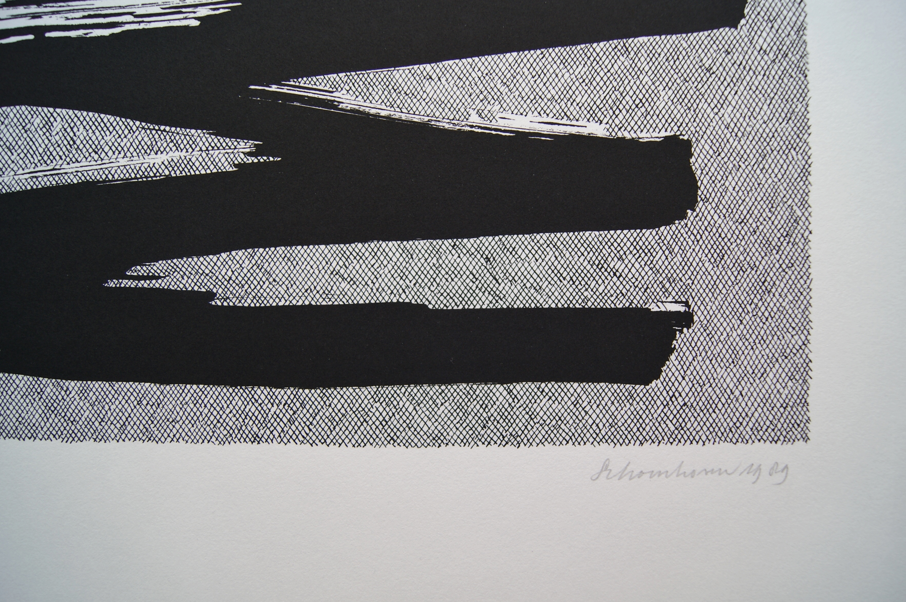 Jan Schoonhoven - abstracte zeefdruk - 1989 - ZERO kopen? Bied vanaf 675!