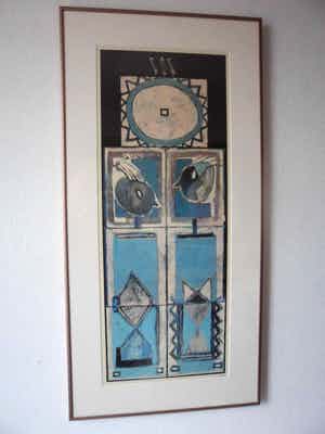 Jeroen Krabbe - Litho. Titel, Bunlap Shield 1992. Espivilo Santos uit de collectie Australia. verkocht voor € 75!