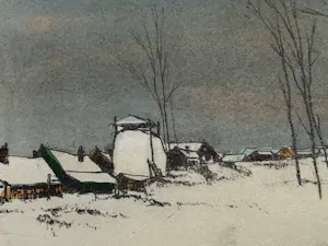 Jan Rijlaarsdam - Winterlandschap kopen? Bied vanaf 100!