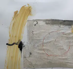 Otto Hetterscheid - gemengde techniek op papier | 'Zonder titel' | 1986 kopen? Bied vanaf 1!