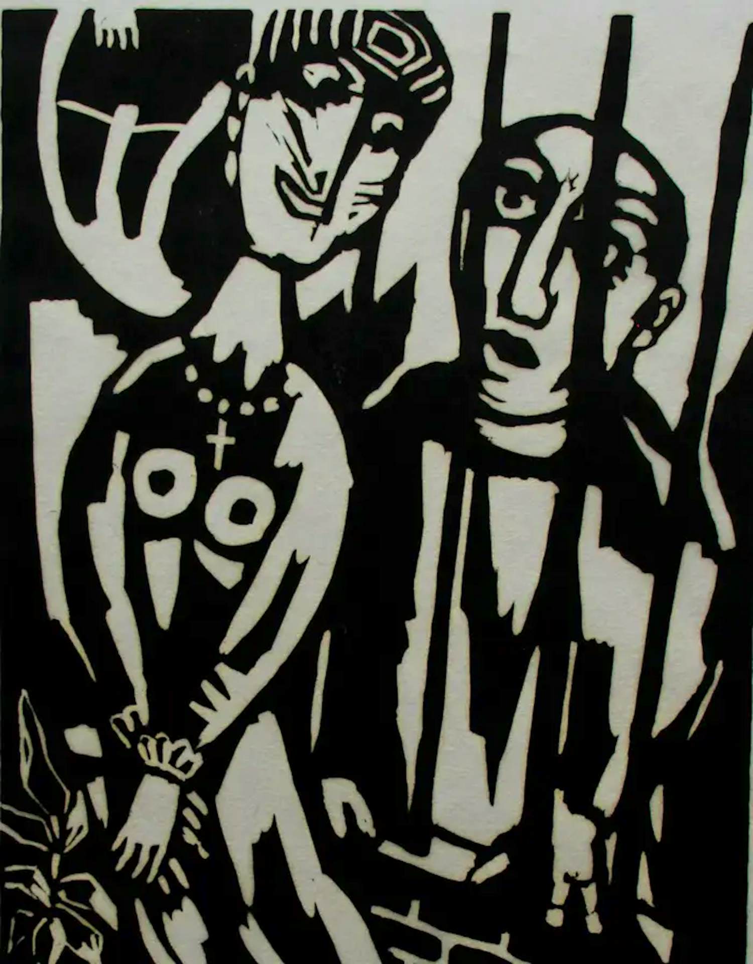 Aad de Haas - Linosnede - 1966 kopen? Bied vanaf 125!