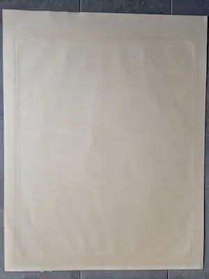 Peter Bes - Unieke - 1977 - artist proof Ets/aquatint "Blue man in a dark classroom" gesig. kopen? Bied vanaf 1!