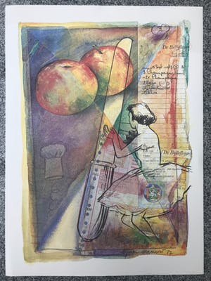 Jan Vanriet - Litho - Gesigneerd - 1987 - 'Bellefleur' kopen? Bied vanaf 35!