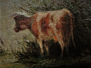 Marinus Heijl - Sfeervol, omstreeks 1880 geschilderd GROOT olieverf "ochtend aan de Vecht" kopen? Bied vanaf 20!