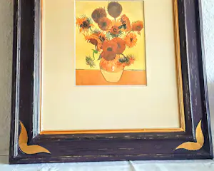 Vincent van Gogh - Galeriebild Kunstdruck " Sonnenblumen in einer Vase" 90er Jahre mit Rahmen kopen? Bied vanaf 280!