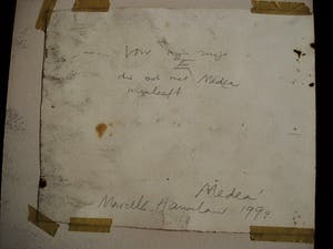 Marcelle Hanselaar - Intrigerend gemengde techniek schilderij "Medea" gesigneerd met opdracht kopen? Bied vanaf 30!