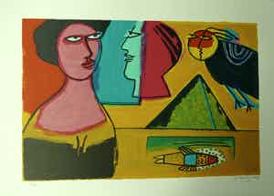 Corneille - handsignierte Originalgraphik verkocht voor € 250!