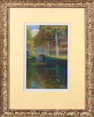 Jan Bleijs - Melkbrug bij het Oude Hof te Bergen nh..... verkocht voor € 105!