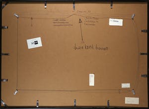 Sikko Mulder - Collage met gemengde techniek, Oplichting vierkant - Ingelijst (Groot) kopen? Bied vanaf 1!