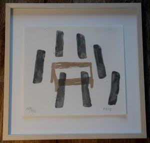 Klaas Gubbels - Litho: het graf(mooie houten lijst!) kopen? Bied vanaf 225!