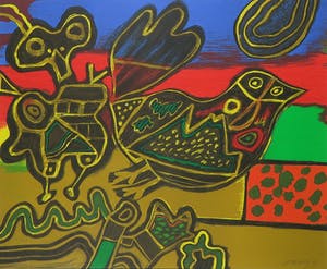 Corneille - Litho, Terres d'Afrique - Ingelijst kopen? Bied vanaf 250!