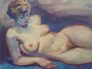 Klaas Pijlman - Naakte dame. Liggend. kopen? Bied vanaf 75!