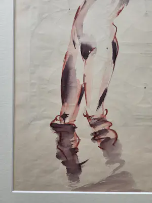 Nicolaas van der Kreek - Naakt. Staande vrouw. Achterzijde ontwerp tekening. kaufen? Bieten Sie von 99!