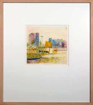 Wendelien Schonfeld - Kleurenets Anticity Circus II - Ingelijst verkocht voor € 40!