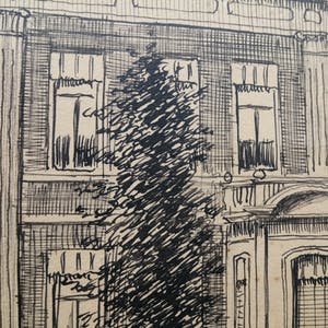 Jan F. Pannebakker - tekening - Paleis voor Volksvlijt te Amsterdam - 20716 kopen? Bied vanaf 75!