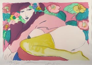 Walasse Ting - Zeefdruk, Zonder titel - Ingelijst (Groot) kopen? Bied vanaf 500!