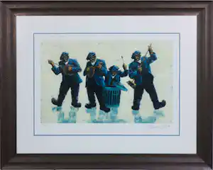 Alexander Millar - Giclée, The Fab Four - Ingelijst verkauft für € 60!