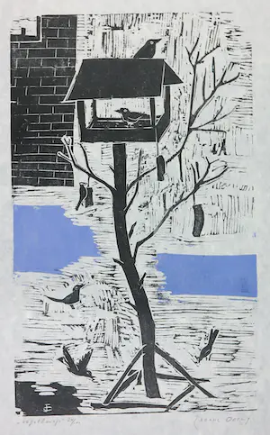 Jeanne Bieruma Oosting - Linosnede, Vogelhuisje kopen? Bied vanaf 1!