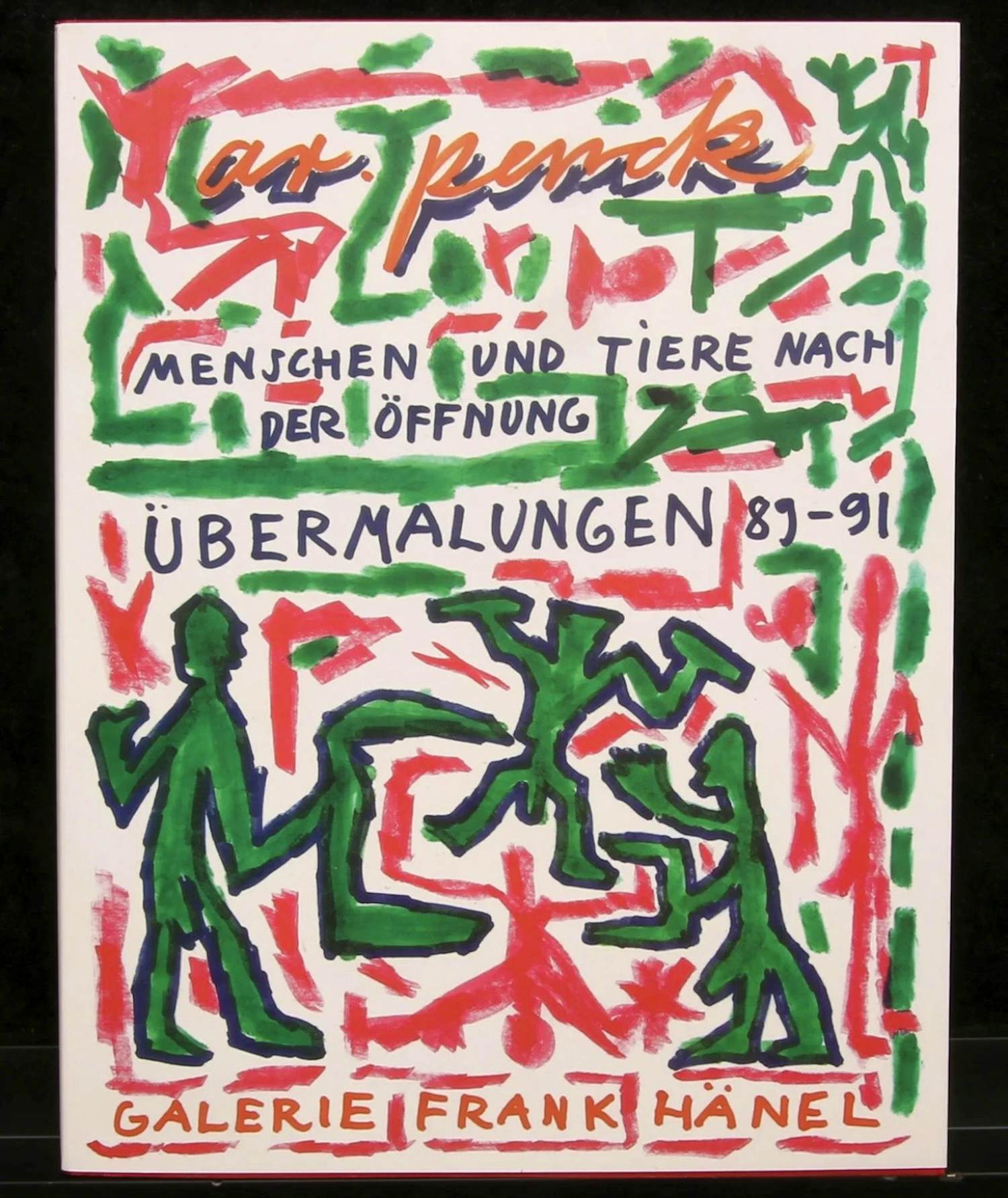 A.R. Penck - "Mensen en dieren na de opening - overschilderingen 1989-1991”. kopen? Bied vanaf 35!