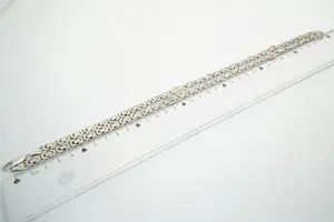 57 -  Lang (70cm) Surinaams 1e geh. zilveren Konings collier met mattenkloppers kopen? Bied vanaf 65!