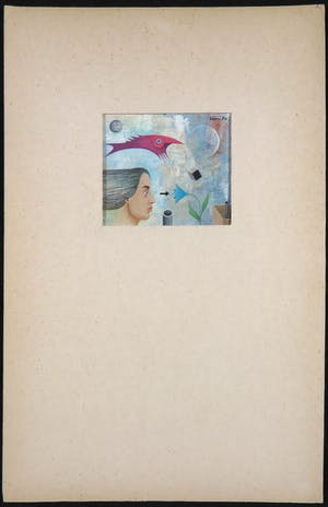 Leon Savelsberg - Gouache op papier, Zonder titel kopen? Bied vanaf 50!