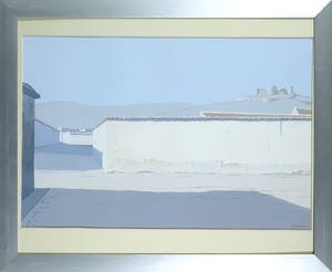 Johannes Herbert Plokker - Gouache op papier, Z.T. Dorpsgezicht - Ingelijst kopen? Bied vanaf 1!