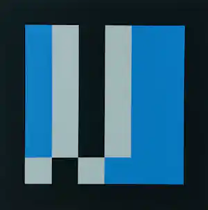 Ian Tyson - zonder titel (geometrisch abstract) verkauft für € 95!