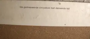 Karel Appel - De gedresseerde circuskloe met dansende kat kopen? Bied vanaf 100!