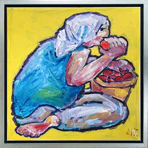 Martin van Wordragen - Oogst tijd | Ingelijst (Groot) verkocht voor € 295!