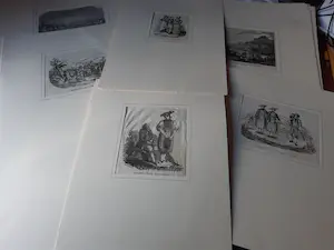 Niet of onleesbaar gesigneerd - Lot van meer dan 200 prenten kopen? Bied vanaf 1!
