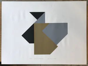 Hajo Hangen - HEIJO HANGEN - "Ordnungsfolge 116B" - 10/100 - Gesigneerde zeefdruk kopen? Bied vanaf 95!